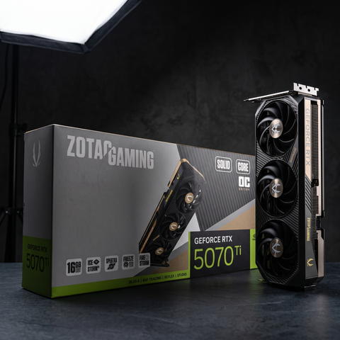 (NEW) VGA ZOTAC GAMING RTX 5070Ti 16G SOLID CORE OC GDDR7