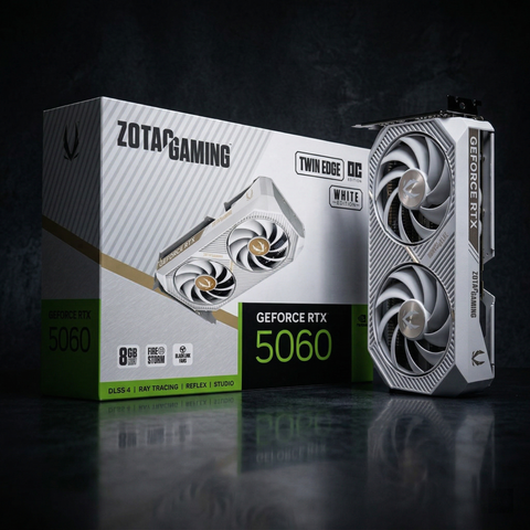 (11-2028) VGA RTX 5060 8GB ZOTAC GAMING TWIN EDGE OC WHITE GDDR7