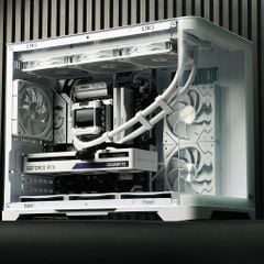 CASE MIK FOCALORS M WHITE - KÍNH CONG (CHƯA KÈM FAN)