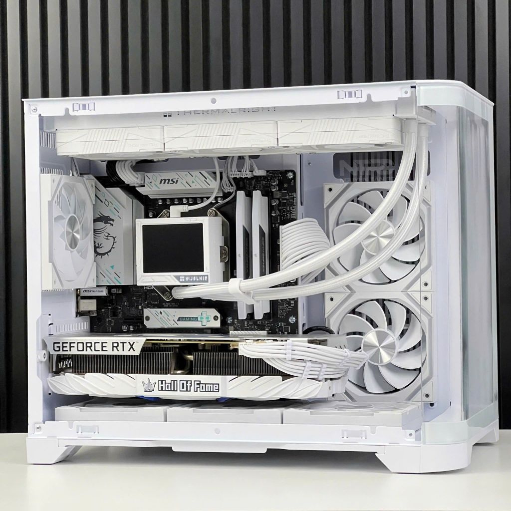 CASE MIK FOCALORS M WHITE - KÍNH CONG (CHƯA KÈM FAN)