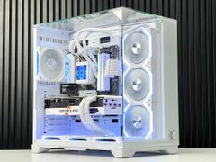 CASE XIGMATEK OCEAN ARTIC ATX - WHITE (VIEW 3 GÓC) CHƯA KÈM FAN
