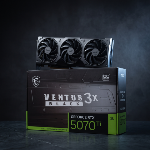 (2ND) VGA MSI GeForce RTX 5070Ti 16G VENTUS 3X OC BLACK