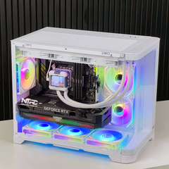 CASE MIK FOCALORS M WHITE - KÍNH CONG (CHƯA KÈM FAN)