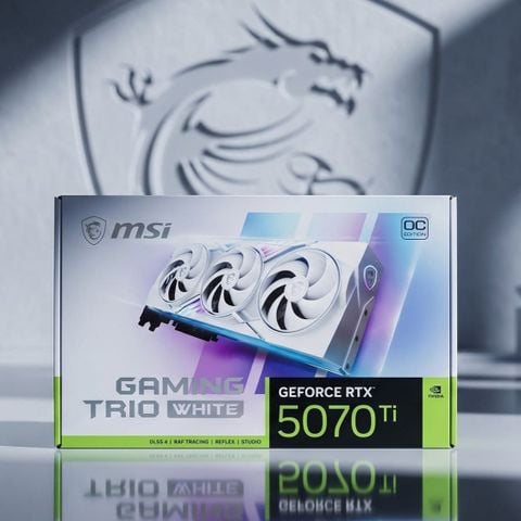 (NEW) VGA MSI RTX 5070Ti 16G GAMING TRIO OC WHITE