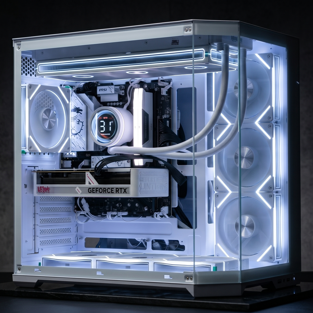 CASE LEOPARD AS-01 WHITE (CHƯA KÈM FAN)