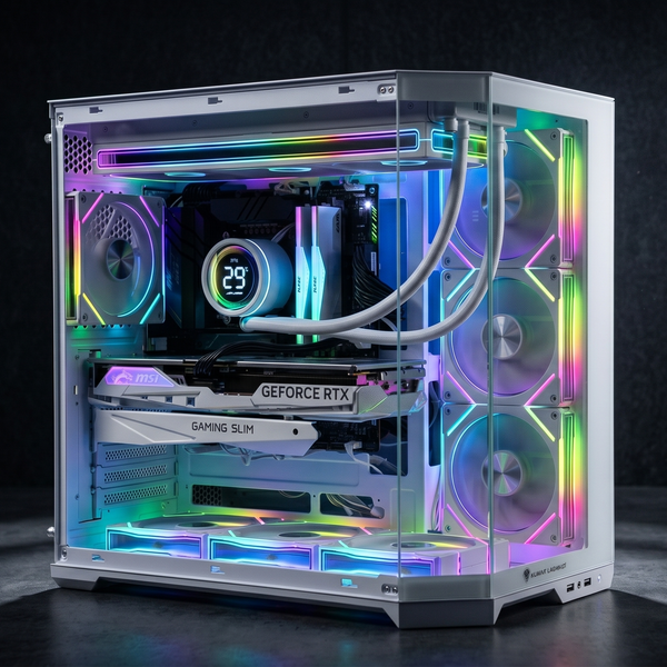 CASE LEOPARD AS-01 WHITE (CHƯA KÈM FAN)