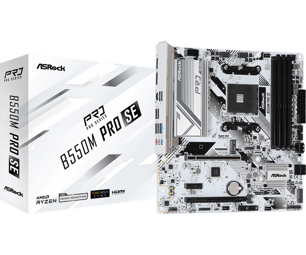 MAINBOARD ASROCK B550M PRO SE AM4 DDR4 NEW
