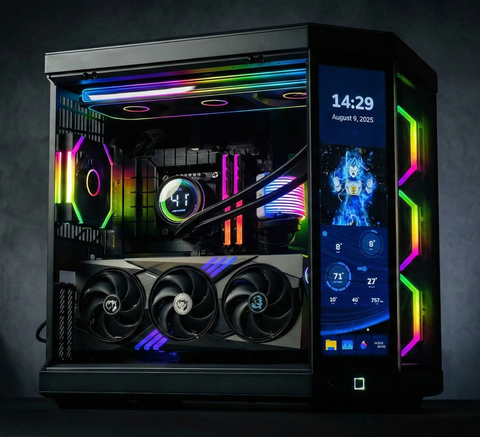 CASE HYTE Y70 TOUCH INFINITE + RISER PCIE 4.0 BLACK