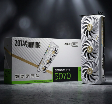 (NEW) VGA ZOTAC GAMING RTX 5070 12G AMP WHITE EDITION GDDR7