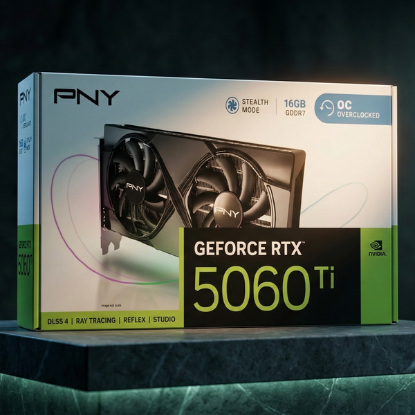 (NEW) VGA PNY GeForce RTX 5060Ti 16G OC Dual Fan GDDR7