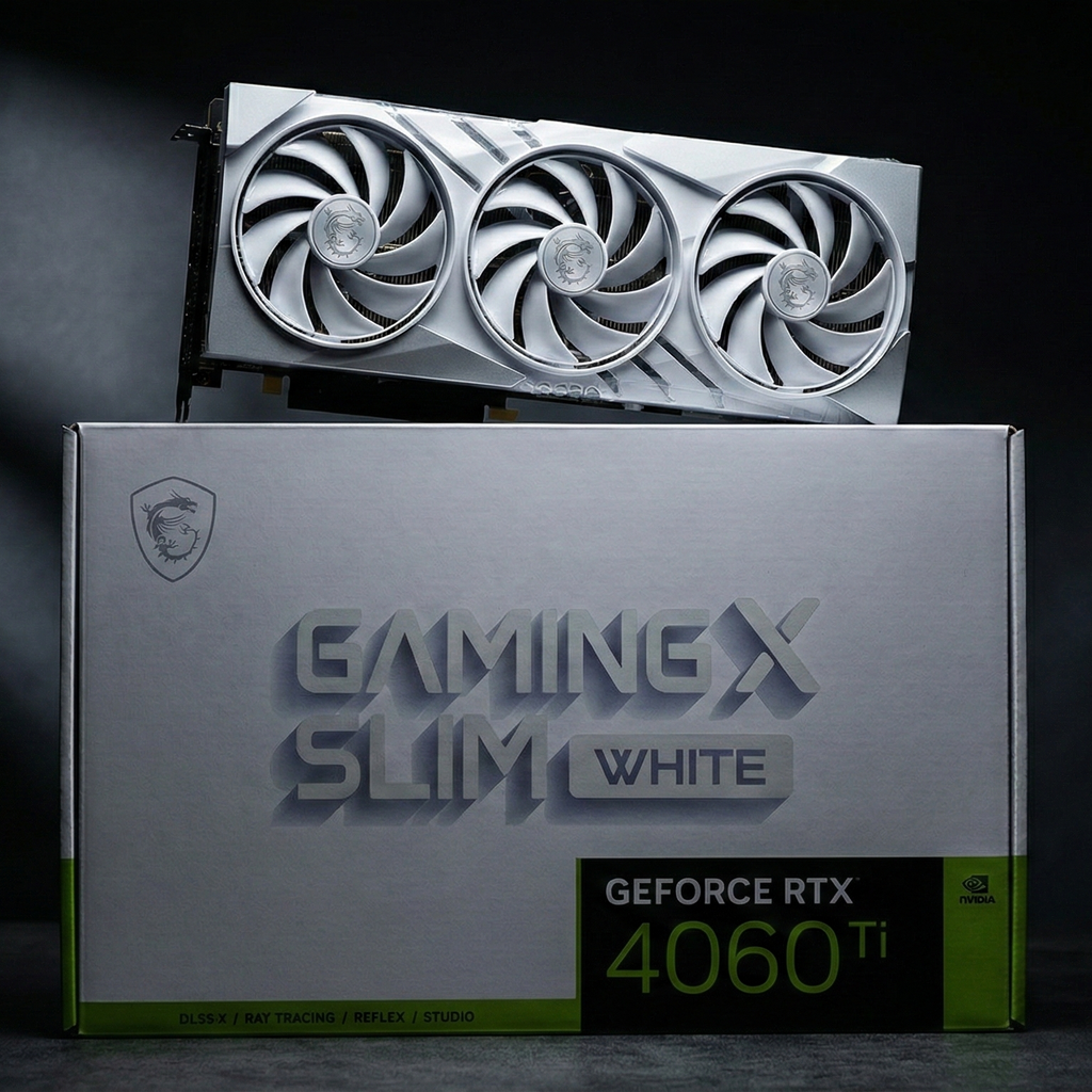 (NEW) VGA MSI RTX 4060Ti GAMING X SLIM WHITE 8G