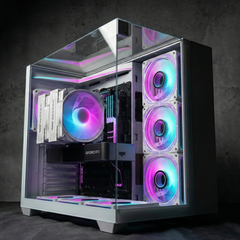 CASE DARKFLASH TH285 (ATX) WHITE (CHƯA KÈM FAN)