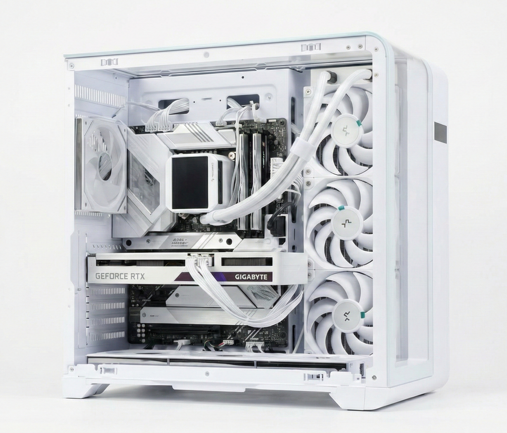 CASE DARKFLASH L280 ATX WHITE (CHƯA KÈM FAN)