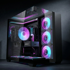 CASE DARKFLASH TH285 (ATX) BLACK (CHƯA KÈM FAN)