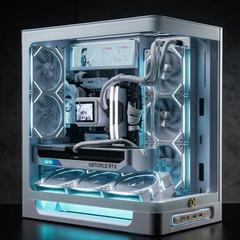 CASE XIGMATEK HEAVEN ARCTIC WHITE ATX (CHƯA KÈM FAN)