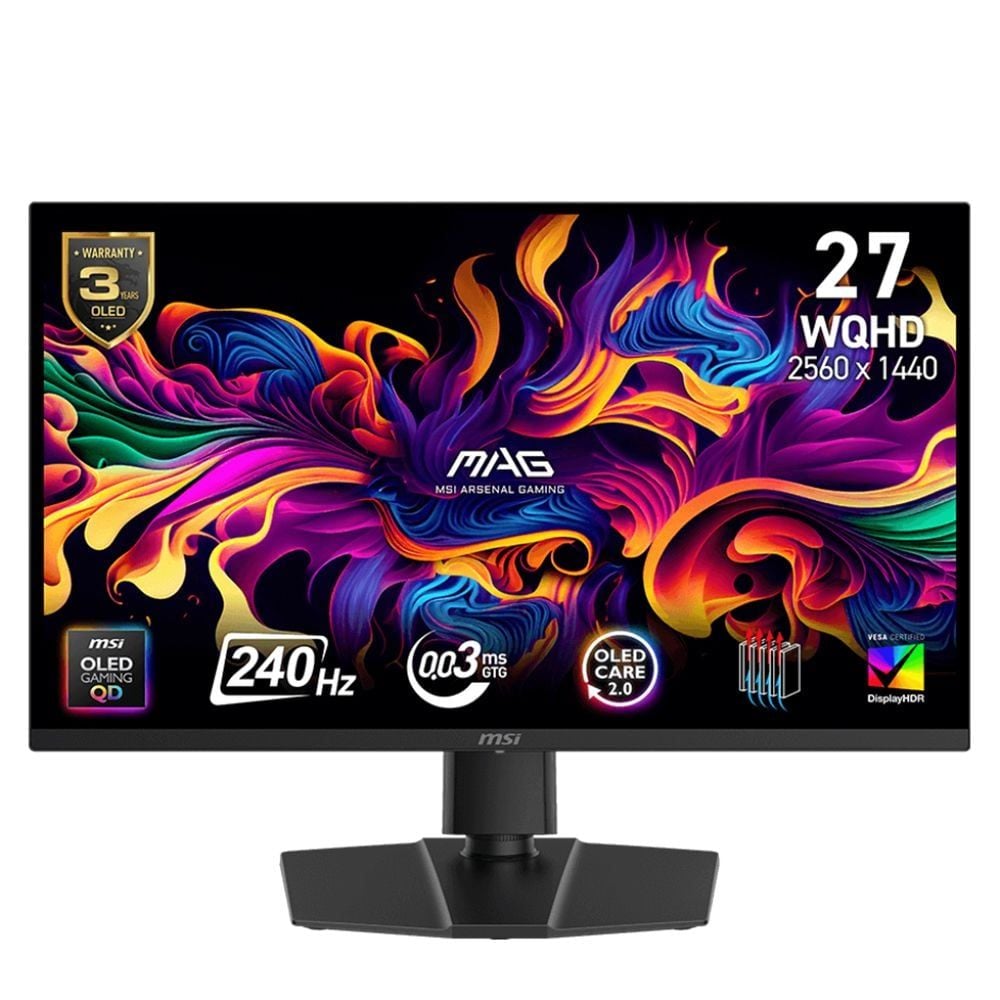MSI MAG273QP QD-OLED 27型 WQHD 240Hz 有機EL MÀN 27