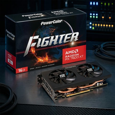(NEW) VGA POWERCOLOR RX 7600XT 16GB FIGHTER