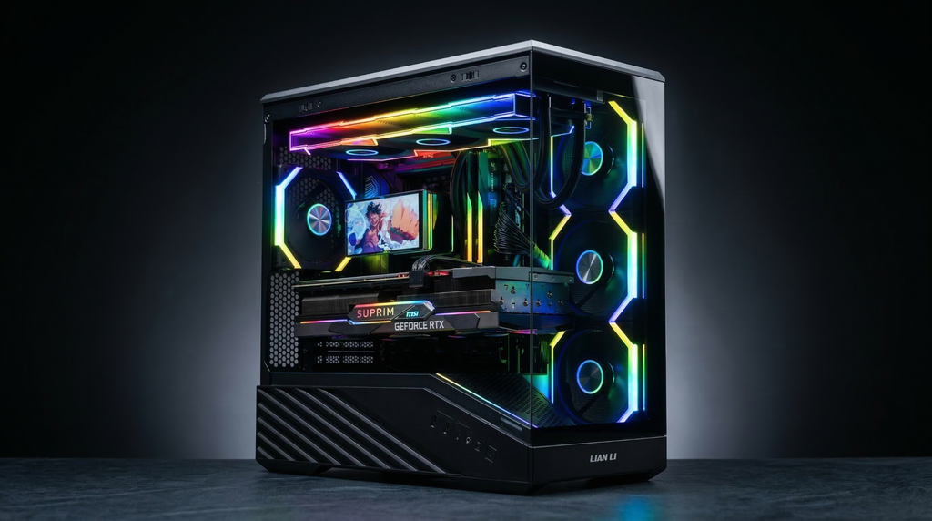 CASE LIAN LI V100 VECTOR MINI BLACK (CHƯA KÈM FAN)