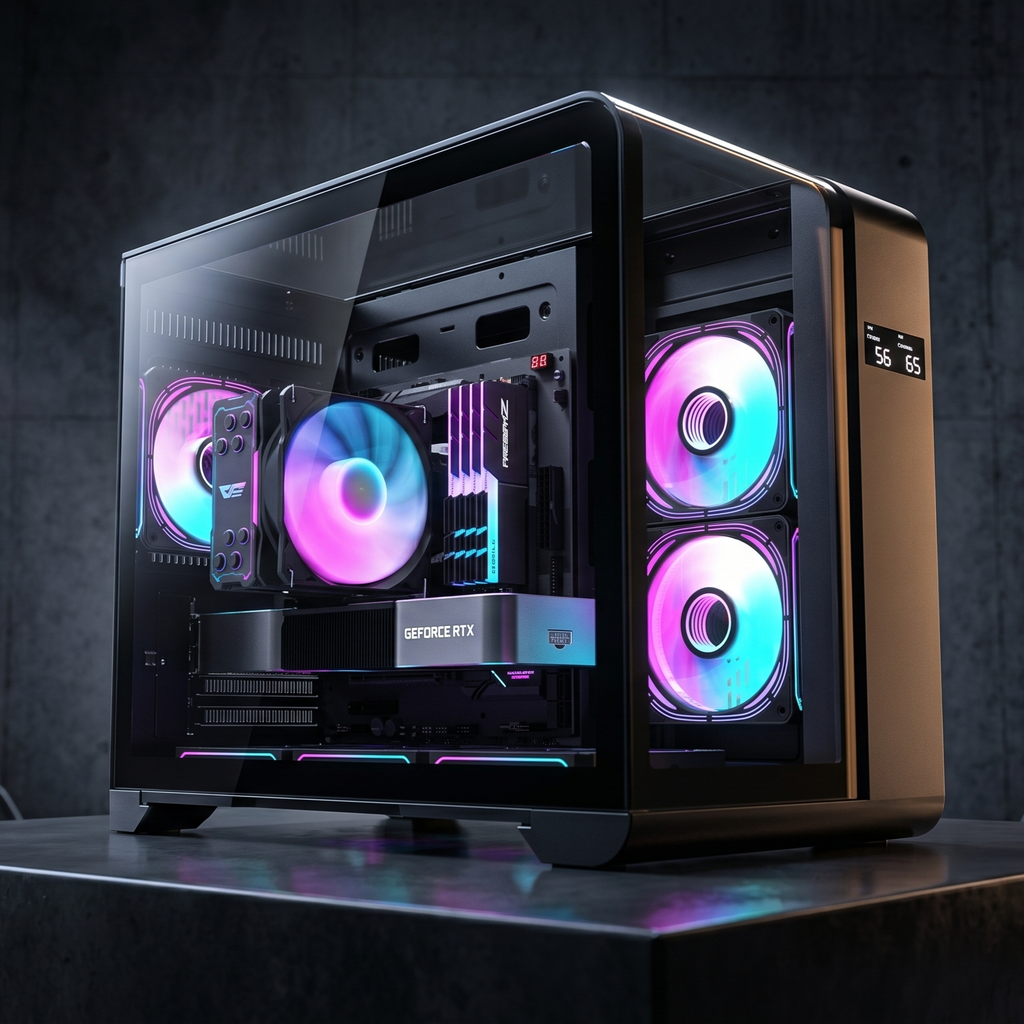 CASE DARKFLASH L280M M-ATX (CHƯA KÈM FAN)