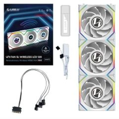 FAN LIAN LI UNI SL WIRELESS LCD 120 WHITE (BỘ 3 CÁI KÈM HUB USB)