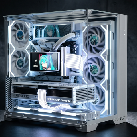 CASE LIAN O11 VISION COMPACT - WHITE (CHƯA KÈM FAN)