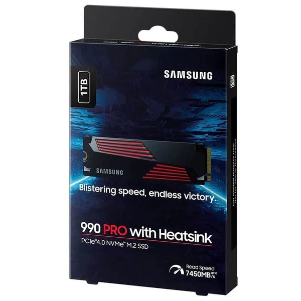 SSD 1TB SAMSUNG 990 PRO (Heatsink) 7450MB/s DRAM Gen 4