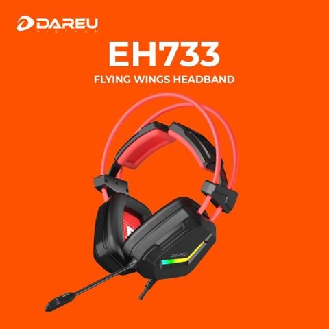 TAI NGHE DAREU EH733 7.1 RGB ĐEN NEW