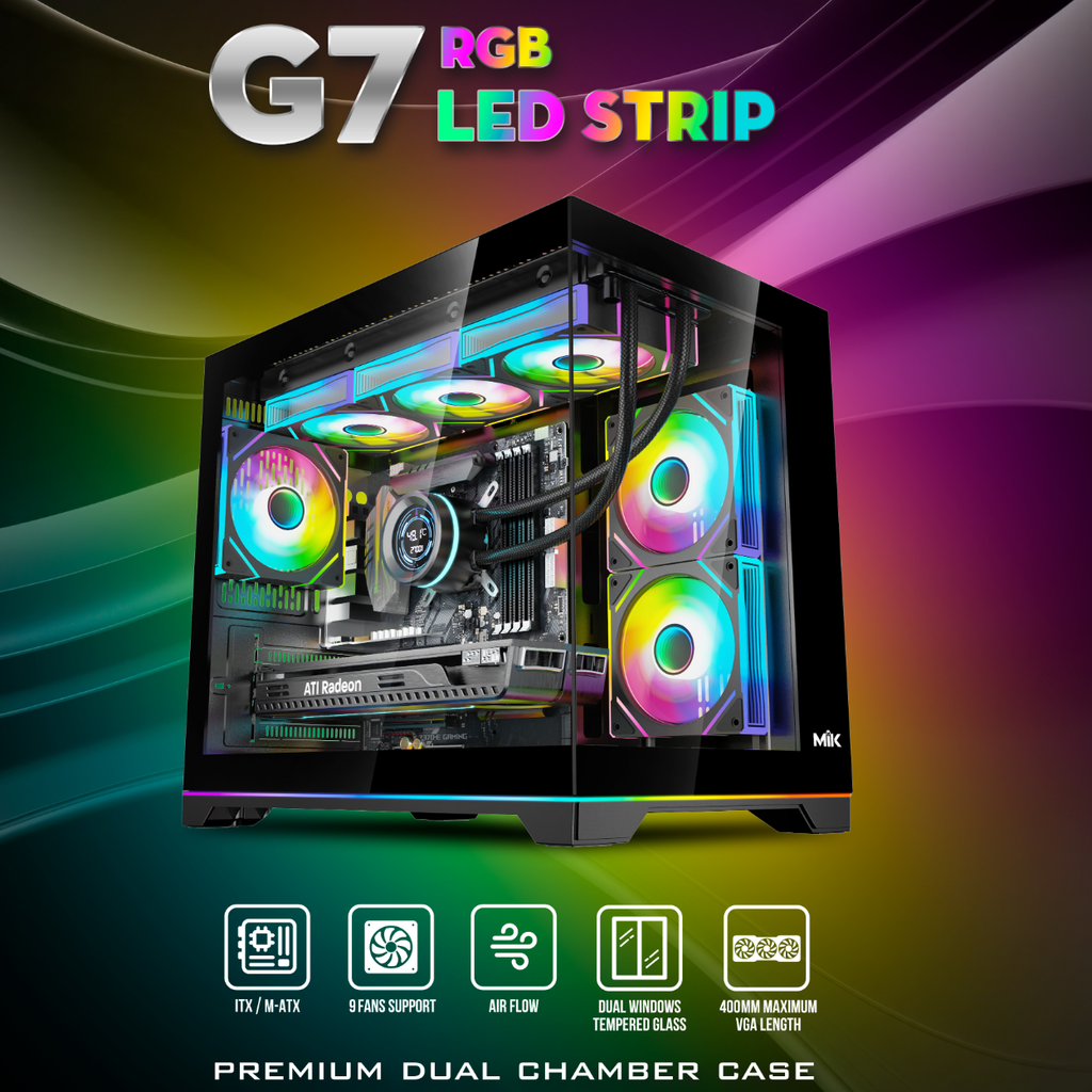CASE MIK G7 LED STRIP (CHƯA KÈM FAN)