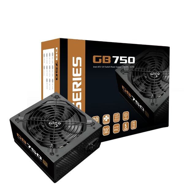 NGUỒN 750W AIGO GB750 80PLUS BRONZE NEW