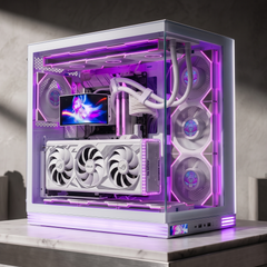 CASE LEOPARD AX-2 MÀN HÌNH LCD LED ARGB WHITE ATX