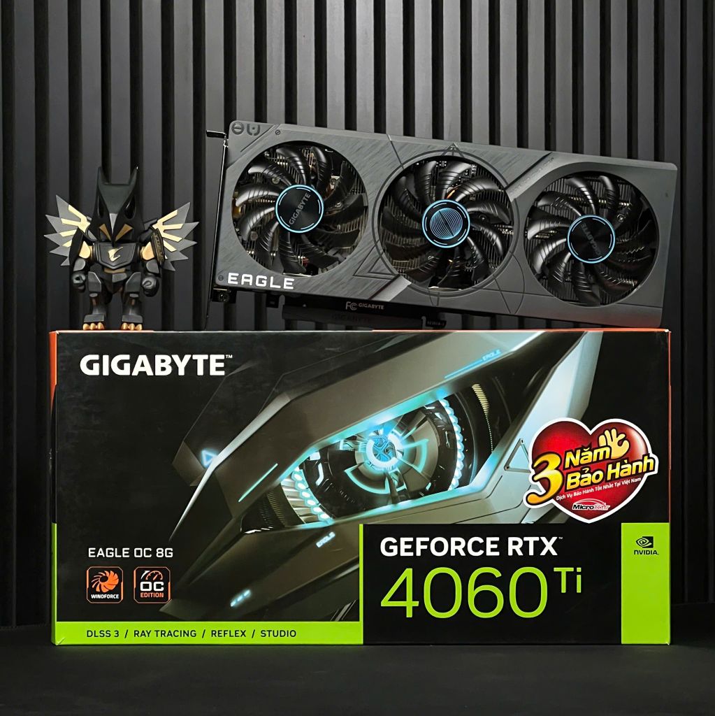 (2ND) VGA GIGABYTE GeForce RTX 4060Ti EAGLE (3 FAN)