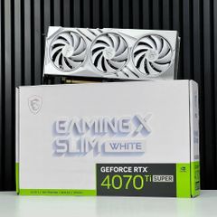 (2ND) VGA MSI GeForce RTX 4070Ti SUPER 16GB GAMING SLIM WHITE
