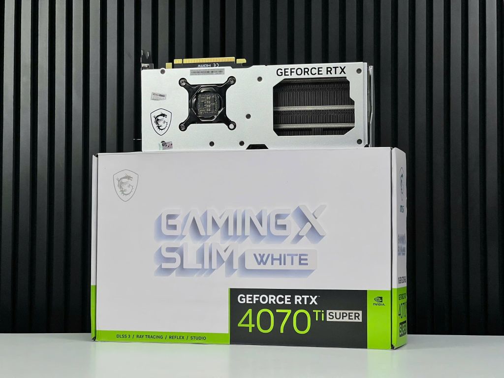 (2ND) VGA MSI GeForce RTX 4070Ti SUPER 16GB GAMING SLIM WHITE