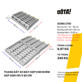  Thang Dắt Xe Máy Hợp Kim Nhôm Gập Gọn Tải Trọng 340Kg 