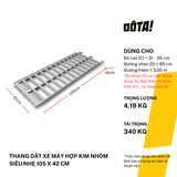  Thang Dắt Xe Máy Hợp Kim Nhôm Siêu Nhẹ Tải Trọng 340Kg 