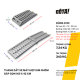  Thang Dắt Xe Máy Hợp Kim Nhôm Gập Gọn Tải Trọng 340Kg 