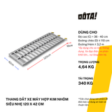  Thang Dắt Xe Máy Hợp Kim Nhôm Siêu Nhẹ Tải Trọng 340Kg 