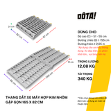  Thang Dắt Xe Máy Hợp Kim Nhôm Gập Gọn Tải Trọng 340Kg 