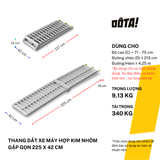  Thang Dắt Xe Máy Hợp Kim Nhôm Gập Gọn Tải Trọng 340Kg 