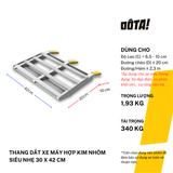  Thang Dắt Xe Máy Hợp Kim Nhôm Siêu Nhẹ Tải Trọng 340Kg 