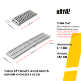  Thang Dắt Xe Máy Lên Xe Bán Tải Hợp Kim Nhôm Tải Trọng 340Kg 