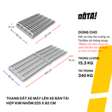  Thang Dắt Xe Máy Lên Xe Bán Tải Hợp Kim Nhôm Tải Trọng 340Kg 