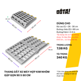  Thang Dắt Xe Máy Hợp Kim Nhôm Gập Gọn Tải Trọng 340Kg 