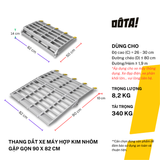  Thang Dắt Xe Máy Hợp Kim Nhôm Gập Gọn Tải Trọng 340Kg 