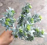 Cây Giả - Cây Ngải Cứu Có Hoa 5 Nhánh 30Cm