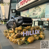 Thi Công Tiểu Cảnh Đá Xốp Giả Trưng Bày Xe Hilux TOYOTA LONG BIÊN