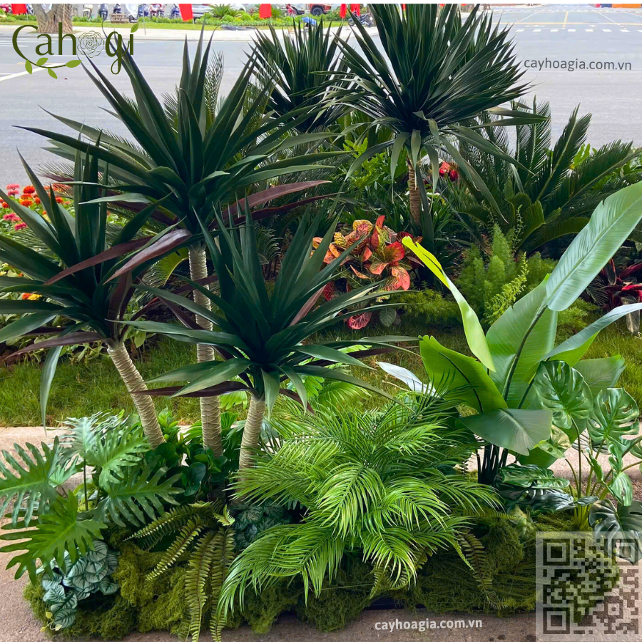 Thi Công Cây Hoa Giả Decor Trang Trí Sự Kiện Triển Lãm 1