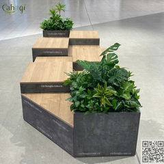 Thi Công Trần Cây Rủ Nhân Tạo Tại Siêu Thị BIBO MART