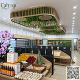Thi Công Trần Cây Leo Giả Rủ Cho Cửa Hàng Nông Sản Sạch Tại Ninh Bình