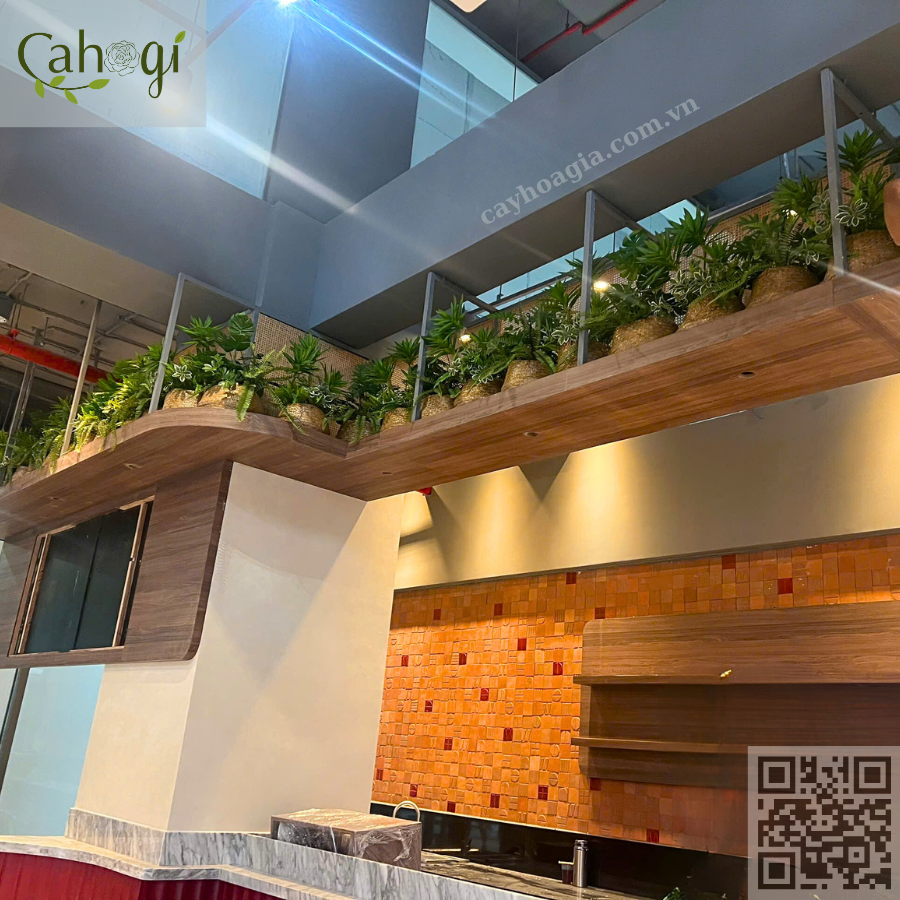 Giỏ cây giả đẹp